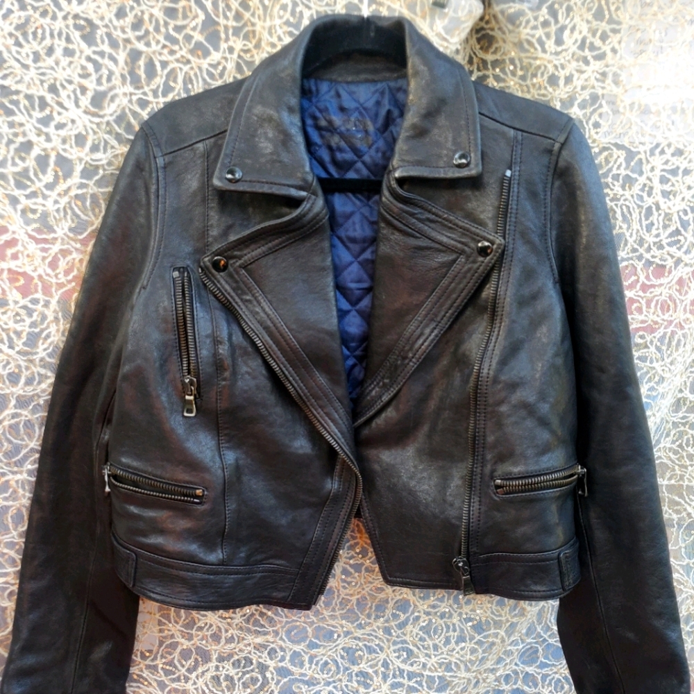 Leather jacket size 10